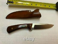 Vintage Western W84 F RARE Fixed Blade Hunting Knife with Sheath EXCELLENT