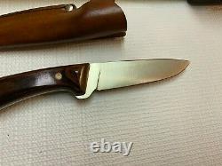 Vintage Western W84 F RARE Fixed Blade Hunting Knife with Sheath EXCELLENT