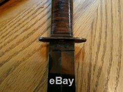 Vintage Western WW2 Era 8 fighting Hunting Blued Blade Knife