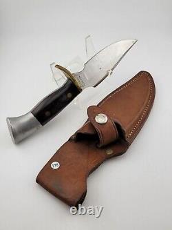 Vintage Westmark Model 703 Fixed Blade Hunting Knife W Original Leather Sheath