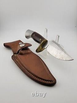 Vintage Westmark Model 703 Fixed Blade Hunting Knife W Original Leather Sheath