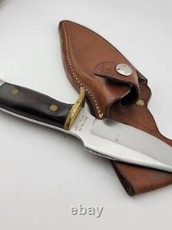 Vintage Westmark Model 703 Fixed Blade Hunting Knife W Original Leather Sheath