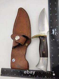 Vintage Westmark Model 703 Fixed Blade Hunting Knife W Original Leather Sheath