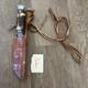 Vintage Whitby Stag Horn Handle Knife made in Solingen Germany With Sheath NICE