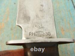 Vintage Ww II Pal Rh36 Us Combat Bowie Knife Usn Usmc Navy Marines Knives Tools