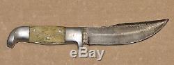 Vintage antique 1930s 40s unmarked R H Ruana 3 pin square cut hunting knife