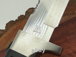 Vintage circa 2000 Kershaw 1020 Fixed Blade Knife withRubber Hdle & Sheath-353.26