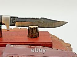 Vintage circa 2000 Kershaw 1020 Fixed Blade Knife withRubber Hdle & Sheath-353.26