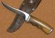 Vintage custom made Seguine Juneau Alaska hunting knife and sheath