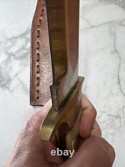 Vintage handmade bowie knife quality craftsmanship