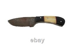 Vintage handmade hand forged damascus hunting knife 7 long 3.75 blade length