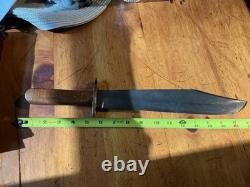 Vintage southern Bowie Knife David Caudle Alabama antique listed maker southern