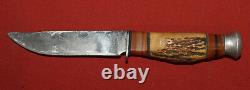 Vintage stainless steel hunting knife