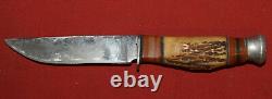 Vintage stainless steel hunting knife