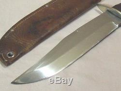 VintageLINDER BOWIE KNIFERAZOR SHARPROSEWOOD HANDLE HUNTING & FIGHTING KNIFE