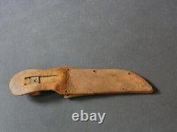 Vtg (1910) Union Cutlery Co KA-BAR- Hunting knife & sheath