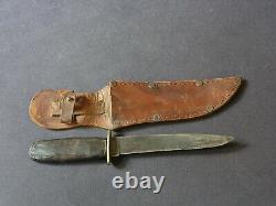 Vtg (1910) Union Cutlery Co KA-BAR- Hunting knife & sheath