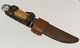 Vtg 1935-50 Western Boulder Colo. Pat'd Made In USA Bird Trout Hunting Knife L48