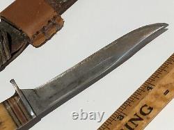 Vtg 1935-50 Western Boulder Colo. Pat'd Made In USA Bird Trout Hunting Knife L48