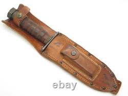 Vtg 1960-61 Vietnam Camillus New York US Fixed 6 Blade Pilot Survival Knife