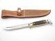 Vtg 1977 Case XX 516-5 SSP Blue Scroll Stag Fixed 5 Blade Hunting Knife