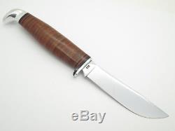 Vtg 1980 Case XX 366 Stacked Leather Fixed Blade Hunting Knife 10 Dot Mint