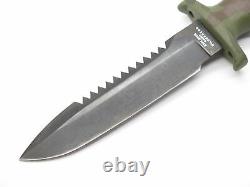 Vtg 1980s Explorer Camo Wilderness Fixed 6 Blade Attack Survival Camp Knife