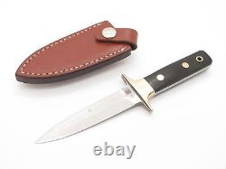 Vtg 1980s Hattori Al Mar Fang I Seki Japan Micarta Dagger Fixed Blade Knife