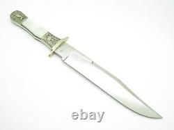 Vtg 1980s Parker Tak Fukuta Seki Japan Self Defender Pearl Fixed Bowie Knife