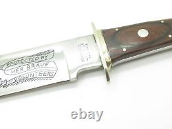 Vtg 1980s Parker Tak Fukuta Seki Japan Self Defender Wood Fixed Bowie Knife