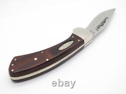 Vtg 1981 Case XX Sidewinder Folding Hunter Locking Knife Pat Pend 9 Dot & Sheath