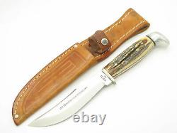 Vtg Case XX 523-5 SSP Bradford Centennial 1979 Stag Fixed 5 Blade Hunting Knife