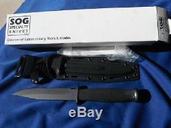 Vtg Discontinued SOG S21-Government Agent fixed blade Knife, Hunting, Seki Japan