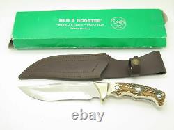 Vtg Hen & Rooster HR-0007 Spain Stag Hunting Fixed 6.5 Blade Knife