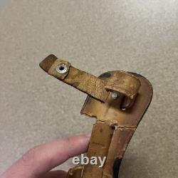 Vtg Henley & Co Solingen Germany Fixed Blade Knife Camping Scene Blade Stag