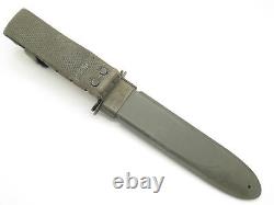 Vtg Ka-Bar USN Mark 2 WWII Navy Fixed Blade Fighting Knife & Scabbard