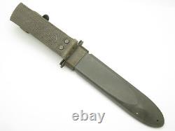 Vtg Ka-Bar USN WWII Mark 2 Navy Fixed Blade Fighting Knife & Scabbard