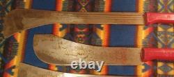 Vtg Martindale Birmingham Fixed Blade Machete Bowie Crocodile Knife Lot Of 4