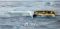 Vtg PUMA 6377 Knife German Steel Stag Handle Leather Sheath & Original Box
