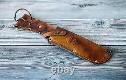 Vtg PUMA 6377 Knife German Steel Stag Handle Leather Sheath & Original Box