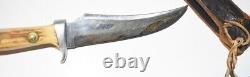 Vtg PUMA Skinner Steel Hunting knife Germany 6393 Stag Antler