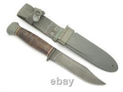 Vtg RH Pal 35 USN Mark 1 WWII Navy Fixed Blade Fighting Knife Scabbard