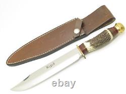 Vtg Rigid RG39 Rostfrei Italy Stag Hunting Fixed 8.25 Blade Knife