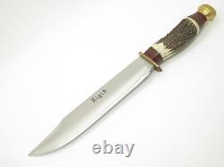 Vtg Rigid RG39 Rostfrei Italy Stag Hunting Fixed 8.25 Blade Knife