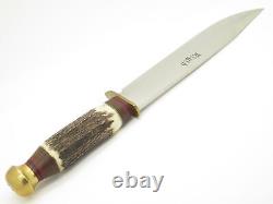 Vtg Rigid RG39 Rostfrei Italy Stag Hunting Fixed 8.25 Blade Knife