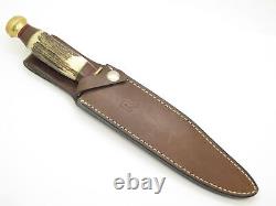 Vtg Rigid RG39 Rostfrei Italy Stag Hunting Fixed 8.25 Blade Knife
