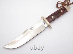 Vtg Rigid Seki Japan Tak Fukuta Bear Paw Bowie AUS-8 Fixed Blade Hunting Knife