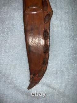 Vtg S&S Helle Holmedal Norge Stacked Leather Hunting Knife withOriginal Sheath