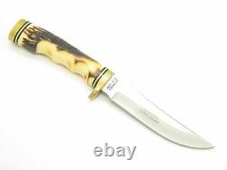 Vtg Schrade Uncle Henry 153UH USA Golden Spike Fixed 5 Blade Hunting Knife