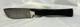 Vtg Skinner Knife Full Tang Black Handle 9.5 Long